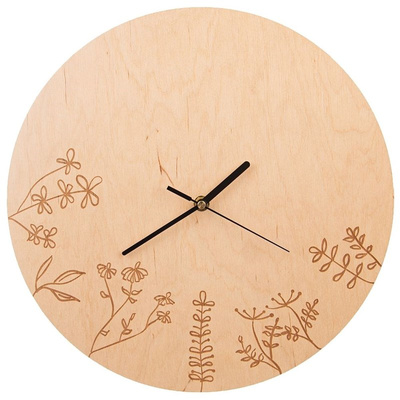 Wall Clock Wooden LOUKA 34 cm