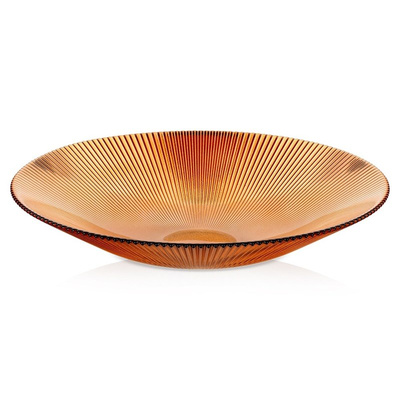 Bowl Glass Amber 30 cm, 1.5 l