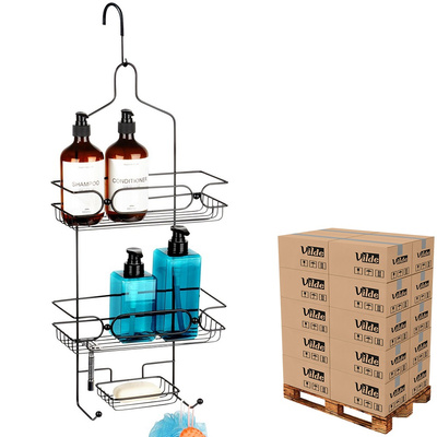 Shower Shelf Metal Black Hanging (pallet of 108 pcs)