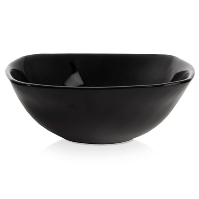 Bowl Glass Black LUNA 15 cm, 450 ml