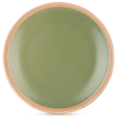 ARTHENA GREEN 27 cm green ceramic flat dinner plate