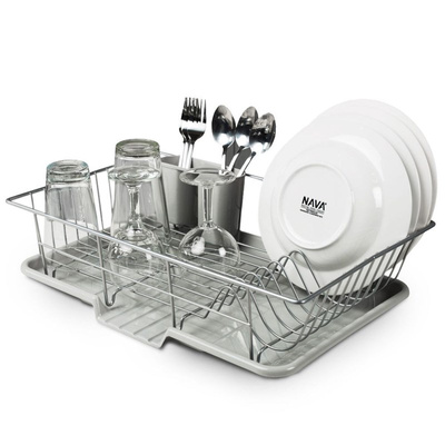 Dish Drainer Rack Gray MISTY 48x30x12 cm