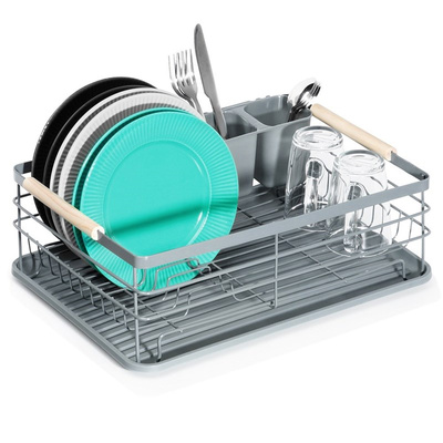 Dish Drainer Rack Gray 42,5x32x14,5 cm