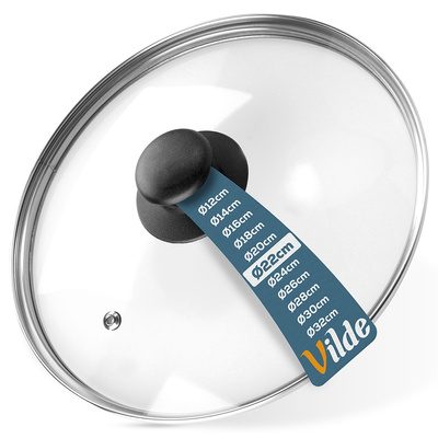 Lid Glass Heat-Resistant 24 cm