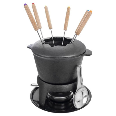 Fondue Pot Cast Iron LITINA 10 pcs