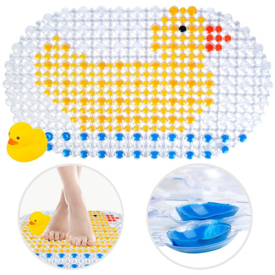 Non-Slip Shower Mat Duck for Children 66x38 cm