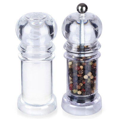 Pepper and Salt Grinder Acrylic 11 cm 2 pcs