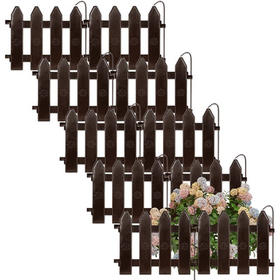 Garden Fence Brown 20x15 cm 10 pcs