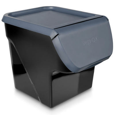 Vegetable Storage Container with Lid Anthracite 13 l