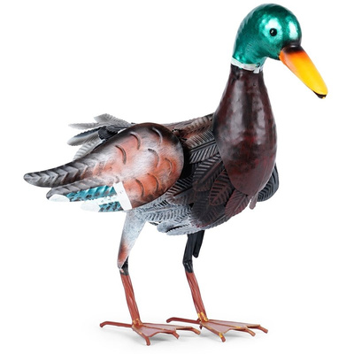 Garden Statue Metal Duck 40x16x36 cm