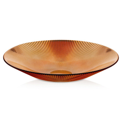 Miska szklana bursztynowa 30 cm, 1,5 l