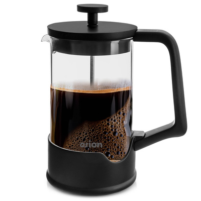 French Press Coffee Maker Glass BLACK 650 ml