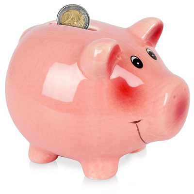 Piggy Bank Ceramic Open Pig 12 cm