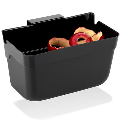 Hanging Trash Can Black 2.5 l 22.5x15x13.5 cm