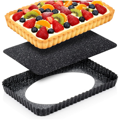 Baking Tin Granite with Removable Bottom 31.5x21.5x3 cm
