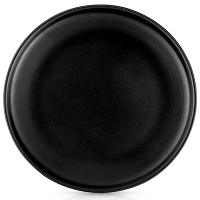 Black ceramic dessert plate SOHO 20.5 cm