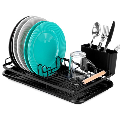 Dish Drainer Rack Black RADKA 43x23.5x9.5 cm