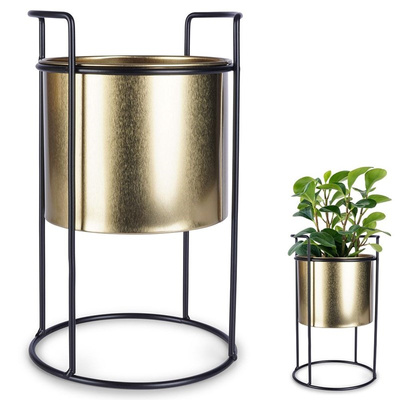 Plant Stand Metal Gold 16x26 cm