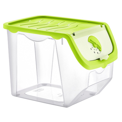 Vegetable Storage Container with Lid Green 12 l