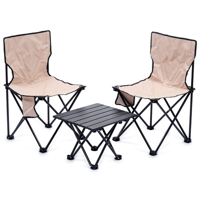 Camping Table and Chairs 3 pcs