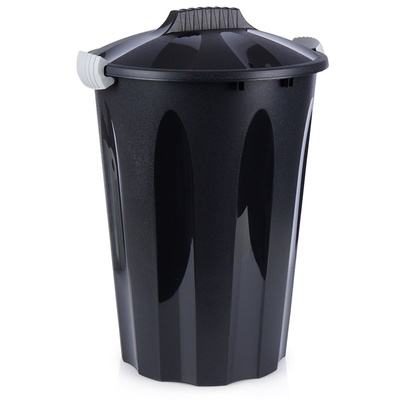 Bin Plastic Black 40 l