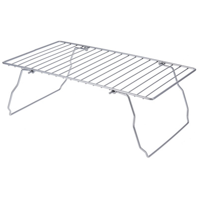 Kitchen Shelf Metal Gray Foldable 37x21x13.5 cm