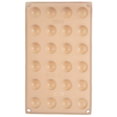 Forma do pralin i czekoladek silikonowa beżowa 30x17,5x1,5 cm