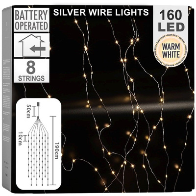 Christmas Tree Lights Wires 160 LED 190 cm