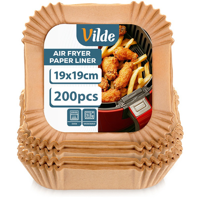 Air Fryer Liners Oil Free Paper Square 19x19 cm 200 pcs