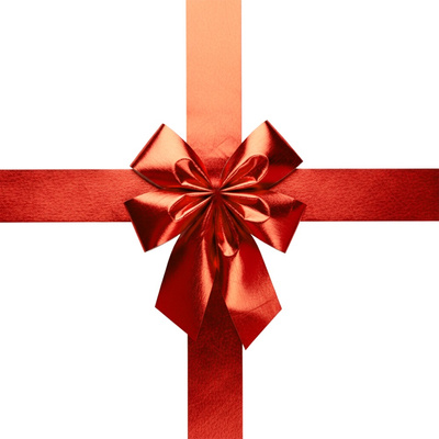 Decorative Bow Door Red 33x42 cm