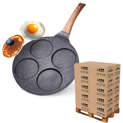 Patelnia do jajek granitowa 4 otwory BLACK&WOOD 26 cm (paleta 432 szt.)