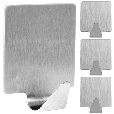 Adhesive Hook Steel 3,5x4 cm 4 pcs