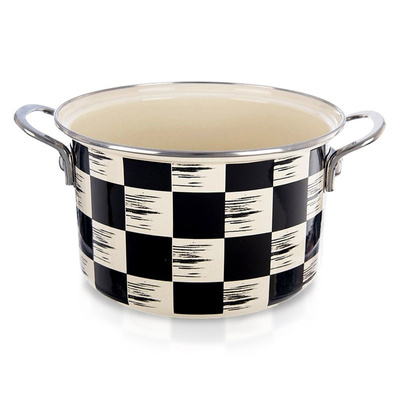 Pot Enamel CHECKERBOARD 22 cm, 4 l