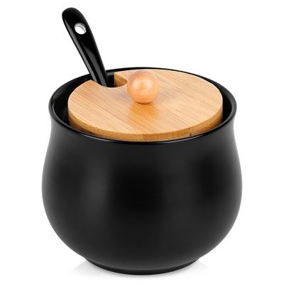 Sugar Bowl Ceramic Black