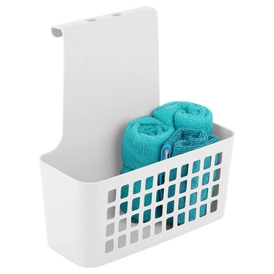 Door Basket Plastic White 23.5x10x24 cm