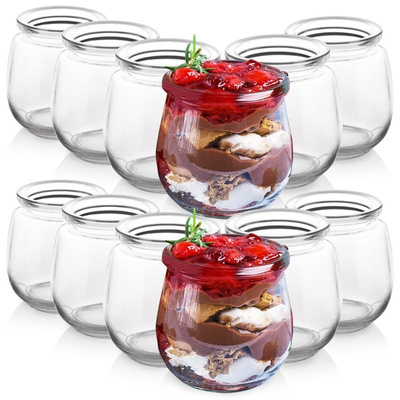 Pudding Glass Jar 200 ml 12 pcs