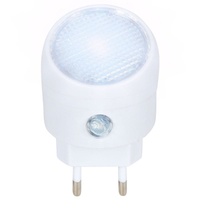 Bedside Lamp Plug In with Twilight Sensor White