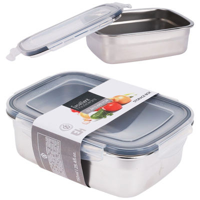 Food Container Steel with Lid and Gasket 700 ml