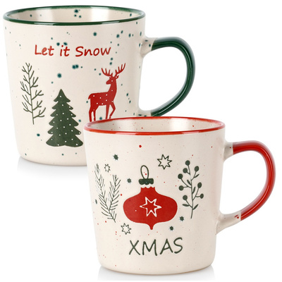 Mugs Ceramic Christmas 350 ml 2 pcs