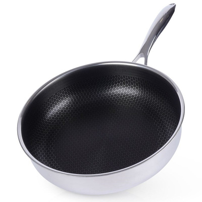 Patelnia stalowa głęboka COOKCELL 28 cm