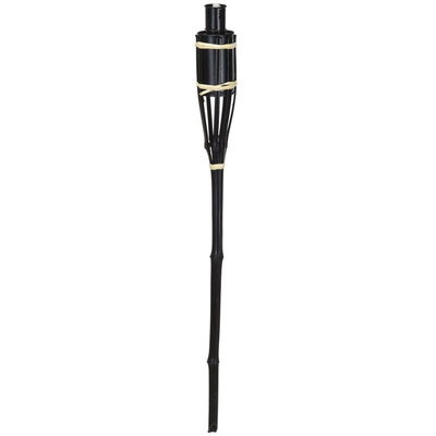 Garden Torch Bamboo Black on Kerosene 65 cm