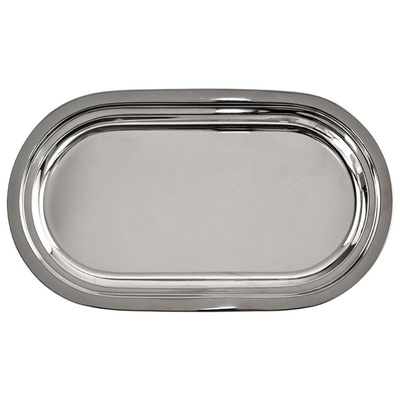 Serving Tray Steel Oval 33.5x19.5 cm