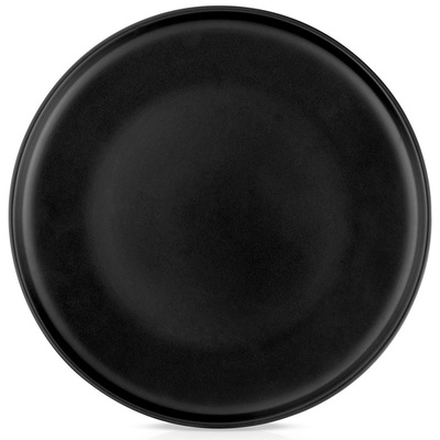 SOHO 27 cm black ceramic shallow dinner plate