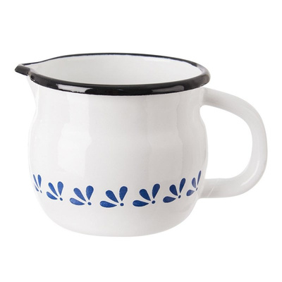 Mug Enamel White MODROBILA 800 ml