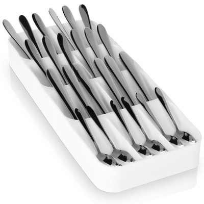 Cutlery Drawer Organiser White 39x17 cm