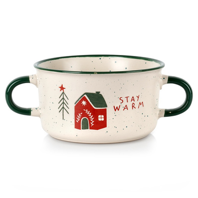 Miska bulionówka ceramiczna świąteczna 625 ml