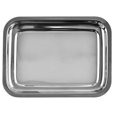 Serving Tray Steel Rectangular 21.5x16.5 cm