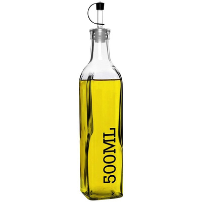 Oil and Vinegar Bottle Glass with Dispenser 500 ml