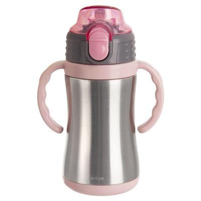 Kids Travel Mug Steel Pink 300 ml