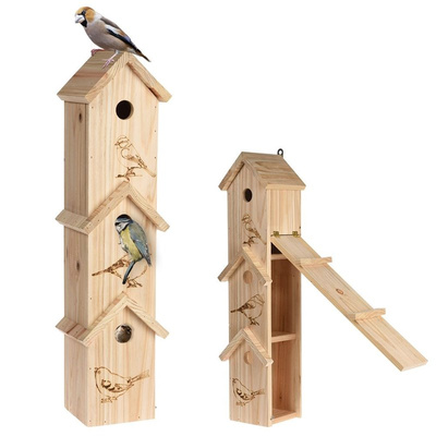 Nesting Box Wooden Triple